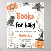 Poster Symbole de Baby shower d'Halloween pour bébé (Devant)