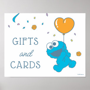 Poster Symbole de Baby shower du Monstre-Cookie Cadeaux e