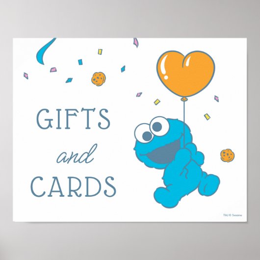 Poster Symbole de Baby shower du Monstre-Cookie Cadeaux e (Devant)
