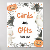 Poster Symbole de Baby shower et cadeaux d'Halloween (Devant)