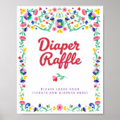 Poster SYMBOLE DE Baby shower FLEURI Mexicaine (Devant)