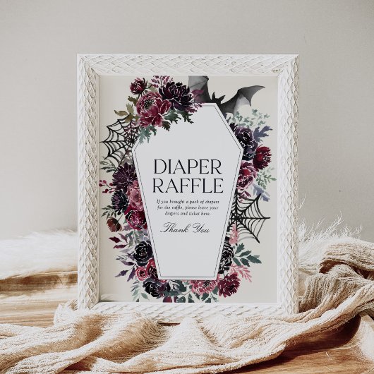 Poster Symbole de Baby shower Halloween Coffin Refus de c