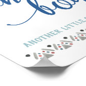 Poster Symbole de Baby shower tribal Boho Oh Boy (Coin)