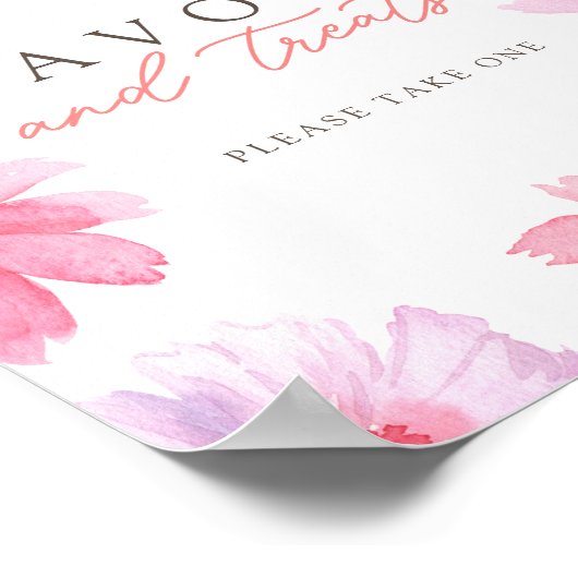 Poster Symbole de Baby shower Vibrant Summer Favours & Tr (Coin)