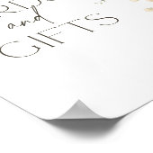 Poster Symbole de Baby showers et de cadeaux Fleurs sauva (Coin)