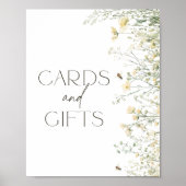 Poster Symbole de Baby showers et de cadeaux Fleurs sauva (Devant)