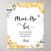 Poster Symbole de bar Bee Mom-osa (Devant)