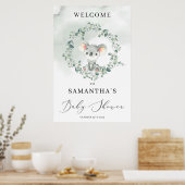 Poster Symbole de bienvenue Cute koala boho vert eucalypt (Cuisine)