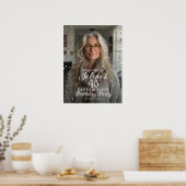 Poster Symbole de bienvenue de fête d'anniversaire avec p (Cuisine)