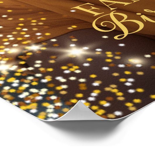 Poster Symbole de bienvenue de fête d'anniversaire avec p (Coin)