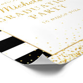 Poster Symbole de bienvenue de graduation florale bourgui (Coin)