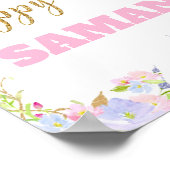 Poster Symbole de bienvenue de la fête du 8e anniversaire (Coin)