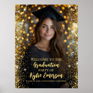 Poster Symbole de bienvenue de la photo de graduation mod