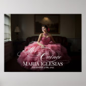 Poster Symbole de bienvenue de Mis Quince Quinceanera ave (Devant)