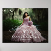 Poster Symbole de bienvenue de Mis Quince Quinceanera ave (Devant)