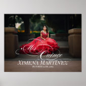 Poster Symbole de bienvenue de Mis Quince Quinceanera ave (Devant)