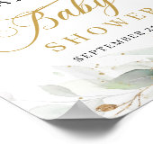 Poster Symbole de bienvenue des feuilles de l'eucalyptus  (Coin)