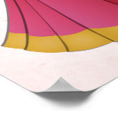 Poster Symbole de bienvenue du couple indien Magenta Cute (Coin)