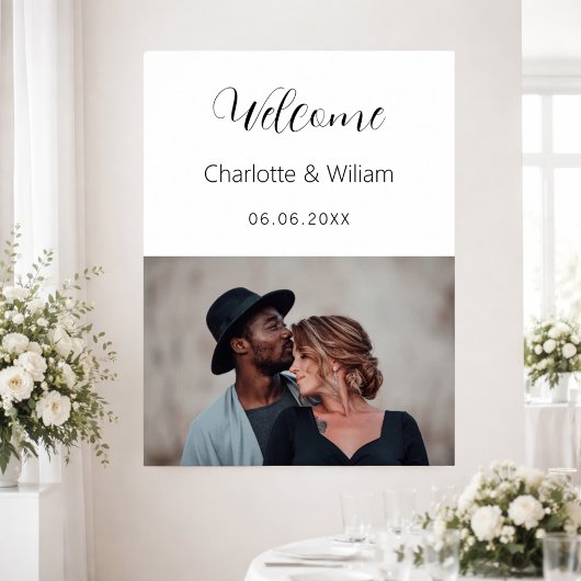 Poster Symbole de bienvenue du mariage photo