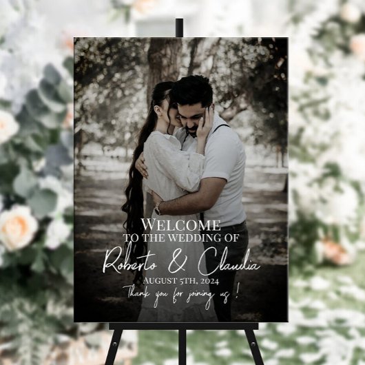 Poster Symbole de bienvenue du mariage photo