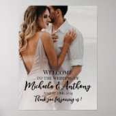 Poster Symbole de bienvenue du mariage photo (Devant)