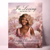 Poster Symbole de bienvenue du mémorial rose paradisiaque