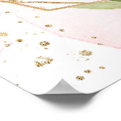 Poster Symbole de bienvenue mariage floral bordeaux (Coin)