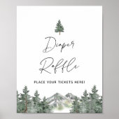 Poster Symbole de billet de la calotte de Baby shower de  (Devant)