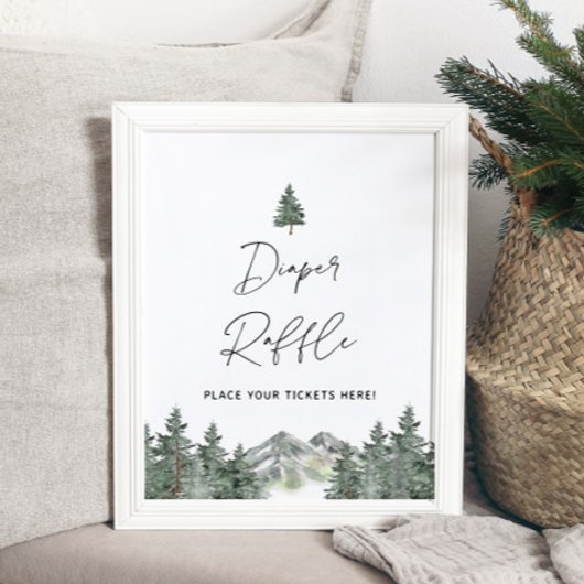 Poster Symbole de billet de la calotte de Baby shower de 