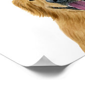 Poster Symbole de boisson de la signature du chien (Coin)