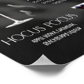 Poster Symbole de boisson de signature d'Halloween (Coin)