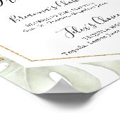 Poster Symbole de boisson géométrique Gold Tropical (Coin)