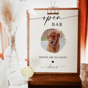 Poster Symbole de boisson pour animaux de compagnie Pan