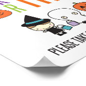 Poster Symbole de bonbon Halloween à la belle bite (Coin)