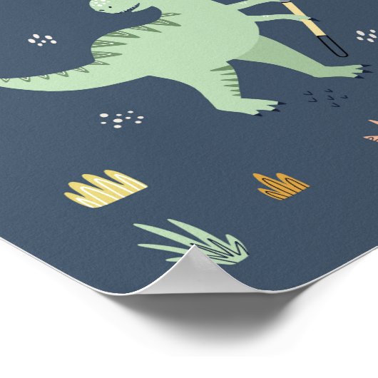 Poster SYMBOLE DE BORD DE Dinosaur (Coin)