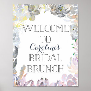 Poster SYMBOLE DE Brunch Succulent Bienvenue