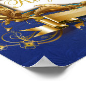 Poster Symbole de buffet Royal Sweets & Traitements Éléga (Coin)