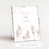 Poster Symbole de cadeaux d'anniversaire de la licorne ma