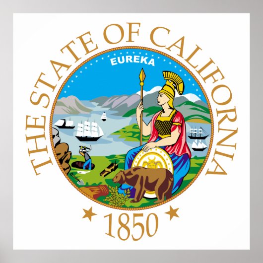 Poster Symbole de Californie (Devant)
