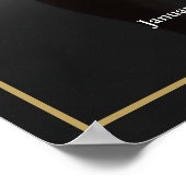 Poster Symbole de célébration de la vie de la photo funér (Coin)