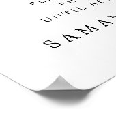 Poster Symbole de cérémonie Mariage débranché Gold Foil (Coin)