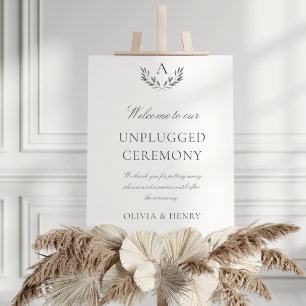 Poster Symbole de cérémonie Mariage débranché Olivia Eleg