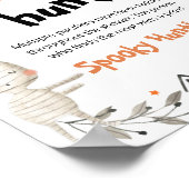 Poster SYMBOLE DE CHASSE Baby shower Halloween Cute (Coin)