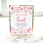 Poster SYMBOLE DE CHASSE Baby shower Saint-Valentin