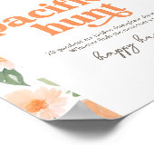 Poster SYMBOLE DE CHASSE Citrouille Floral (Coin)