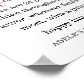 Poster SYMBOLE DE CHASSE Florale D'OR BURMANDE (Coin)