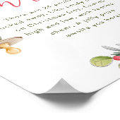 Poster SYMBOLE DE CHASSE Joyeux Petit Baby shower (Coin)