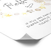 Poster Symbole de chaudière Baby shower Boho (Coin)