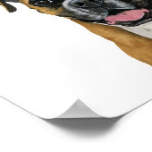 Poster Symbole de chien pour les réceptions de mariage (Coin)