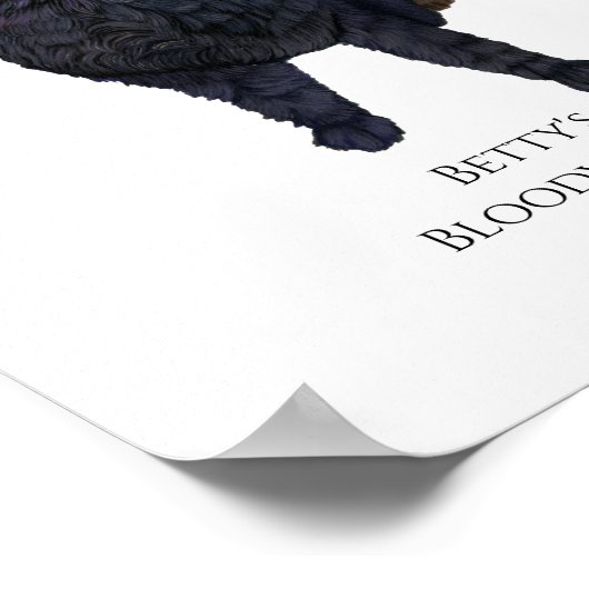 Poster Symbole de chien pour les réceptions de mariage (Coin)